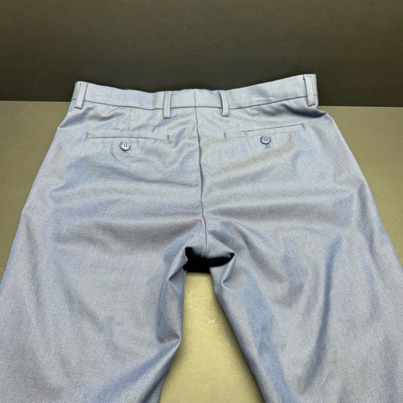 Banana Republic Blue Checkered Pants 30x30‎ Slim Fit - Picture 5 of 6